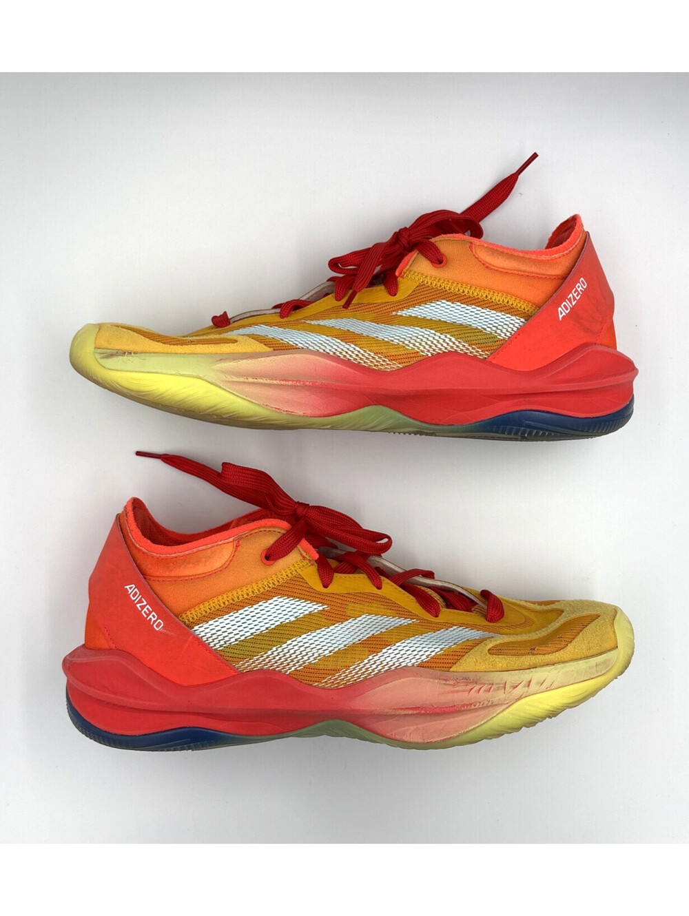 adidas Adizero Select 2.0 SMU Basketball Shoes Mens 10 Collegiate Gold Solar Red